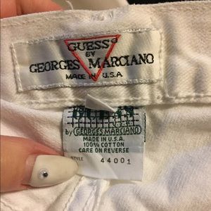 Vintage Guess jeans white 80s 90s